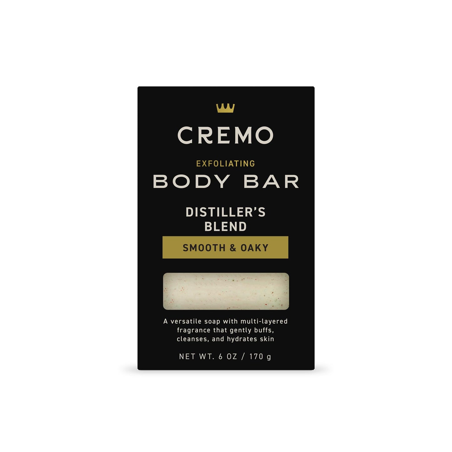 Cremo Exfoliating Body Bars Distiller's Blend - A Combination of Lava Rock and Oat Kernel Gently Polishes While Shea Butter Leaves Your Skin Feeling