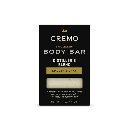 Cremo Exfoliating Body Bars Distiller's Blend - A Combination of Lava Rock and Oat Kernel Gently Polishes While Shea Butter Leaves Your Skin Feeling