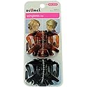 Scunci 3826703A048 Octopus Jaw Clip Assorted Colors 2 Count