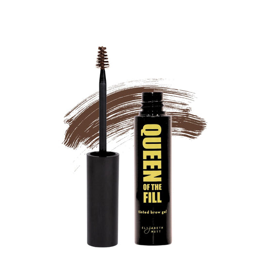 Elizabeth Mott Eyebrow Gel - Queen of the Fill Tinted Brow Filler, Volumizer & Setter - Waterproof, Long-Lasting Brow Makeup to Define & Cover Grays Beauty & Personal Care Elizabeth Mott