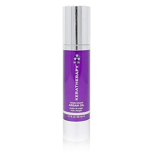 KERATHERAPY Keratin Infused Argan Oil, 1.7 fl. oz., 50 ml - Repairing Hair Care for Dry Damaged Hair, Frizz, Flyaways & Easy Styling - Kerabond