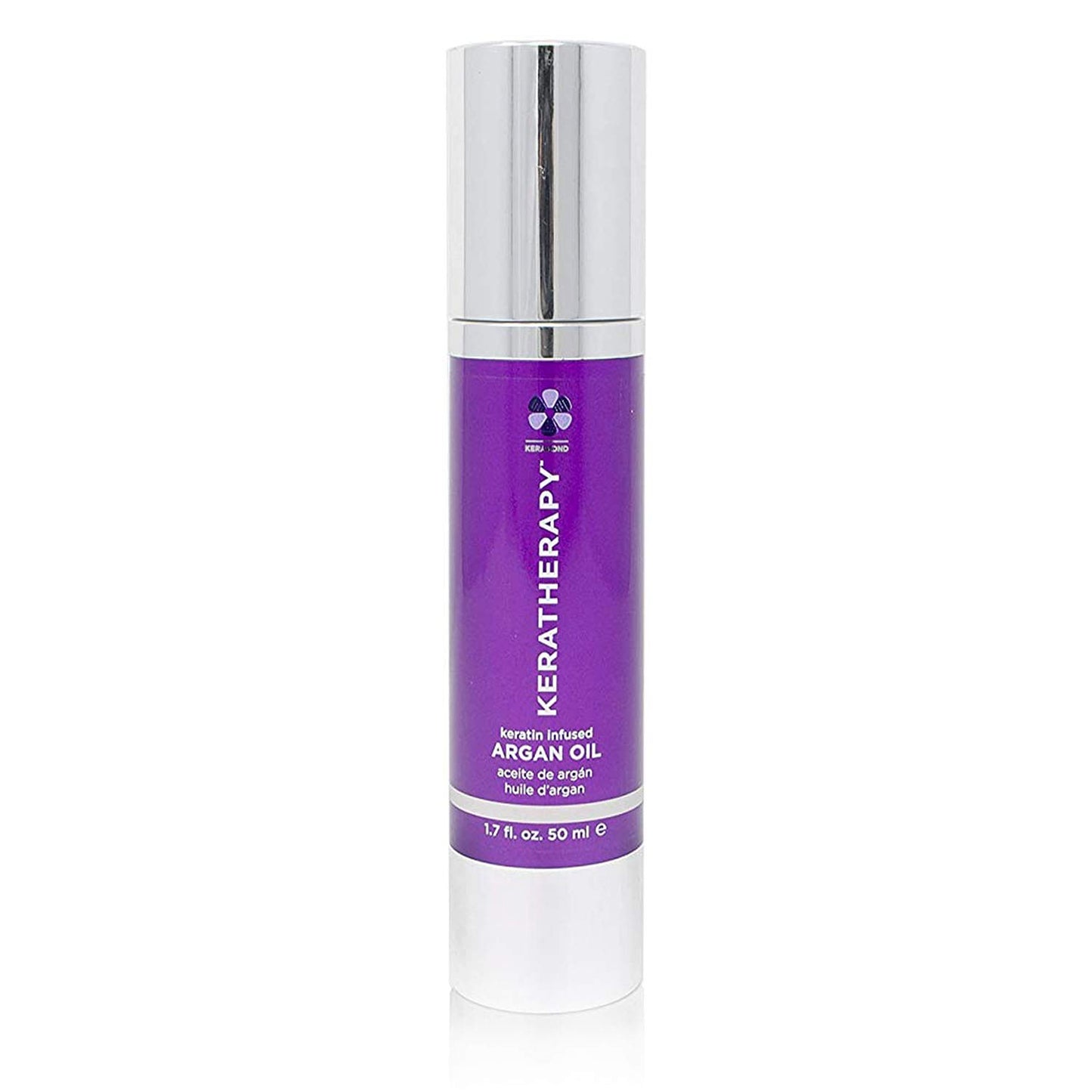 KERATHERAPY Keratin Infused Argan Oil, 1.7 fl. oz., 50 ml - Repairing Hair Care for Dry Damaged Hair, Frizz, Flyaways & Easy Styling - Kerabond