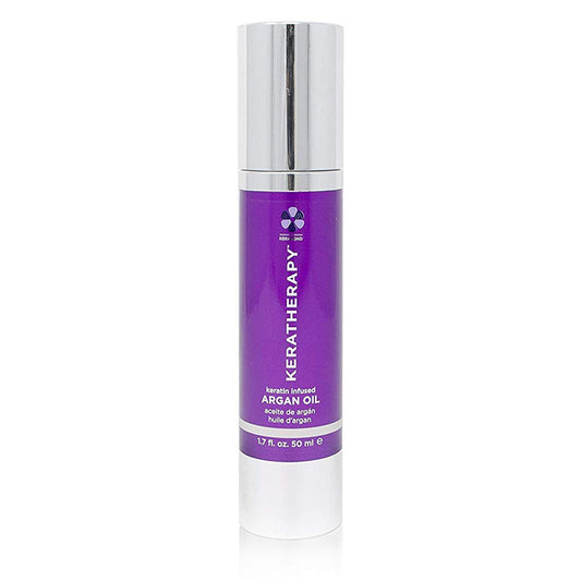 KERATHERAPY Keratin Infused Argan Oil, 1.7 fl. oz., 50 ml - Repairing Hair Care for Dry Damaged Hair, Frizz, Flyaways & Easy Styling - Kerabond
