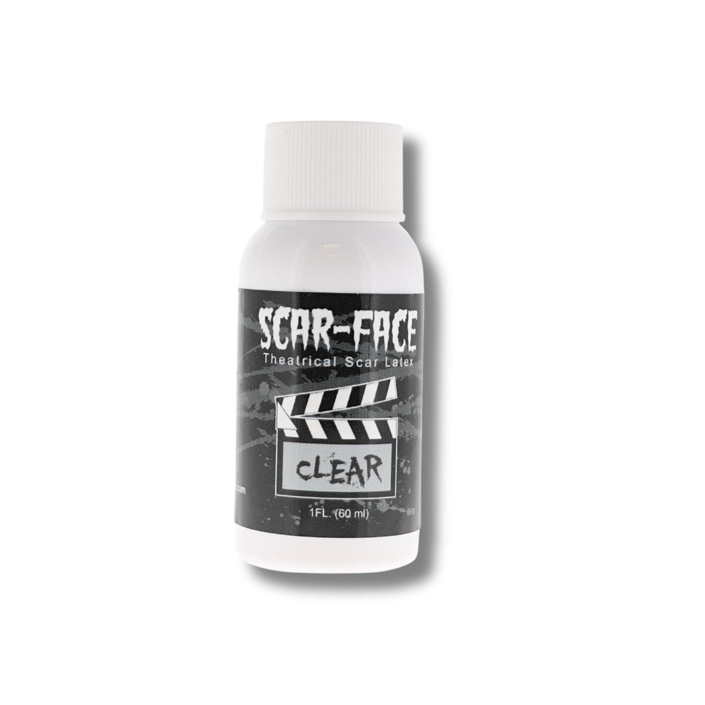 Clear Scar Face Theatrical Liquid Latex 1 oz - Body Paint, Ammonia Free Ideal for Art, Halloween, Theater, Parties, and Cosplay