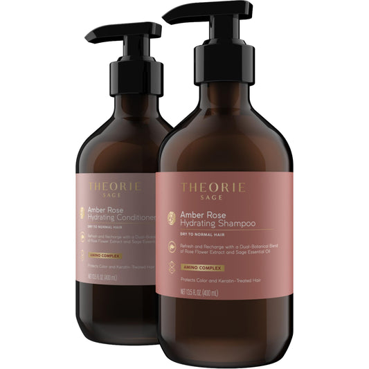 THEORIE 400 mL Shampoo & Conditioner Collection (THEORIE Sage Collection Hair Care Sets (Amber Rose 400 mL Shampoo & Conditioner Set)) Beauty & Personal Care Theorie