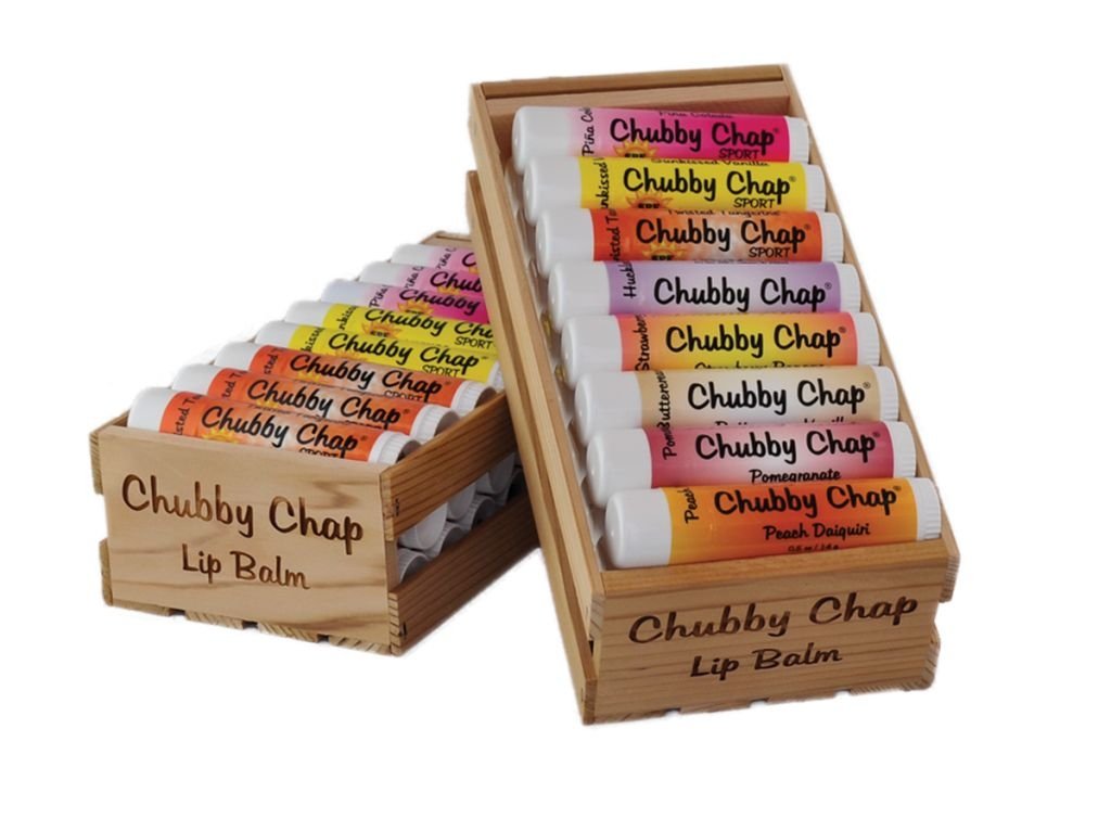 Chubby Chapstick - Large Jumbo Chapstick Natural Chapstick - .5 Ounce Lip Balm (Caramel Apple)