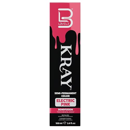 L3 - Level 3 Electric Semi Permanent Hair Color - Vibrant Long Lasting Shine - Argan Oil Protection - 100 ml - Electric Pink