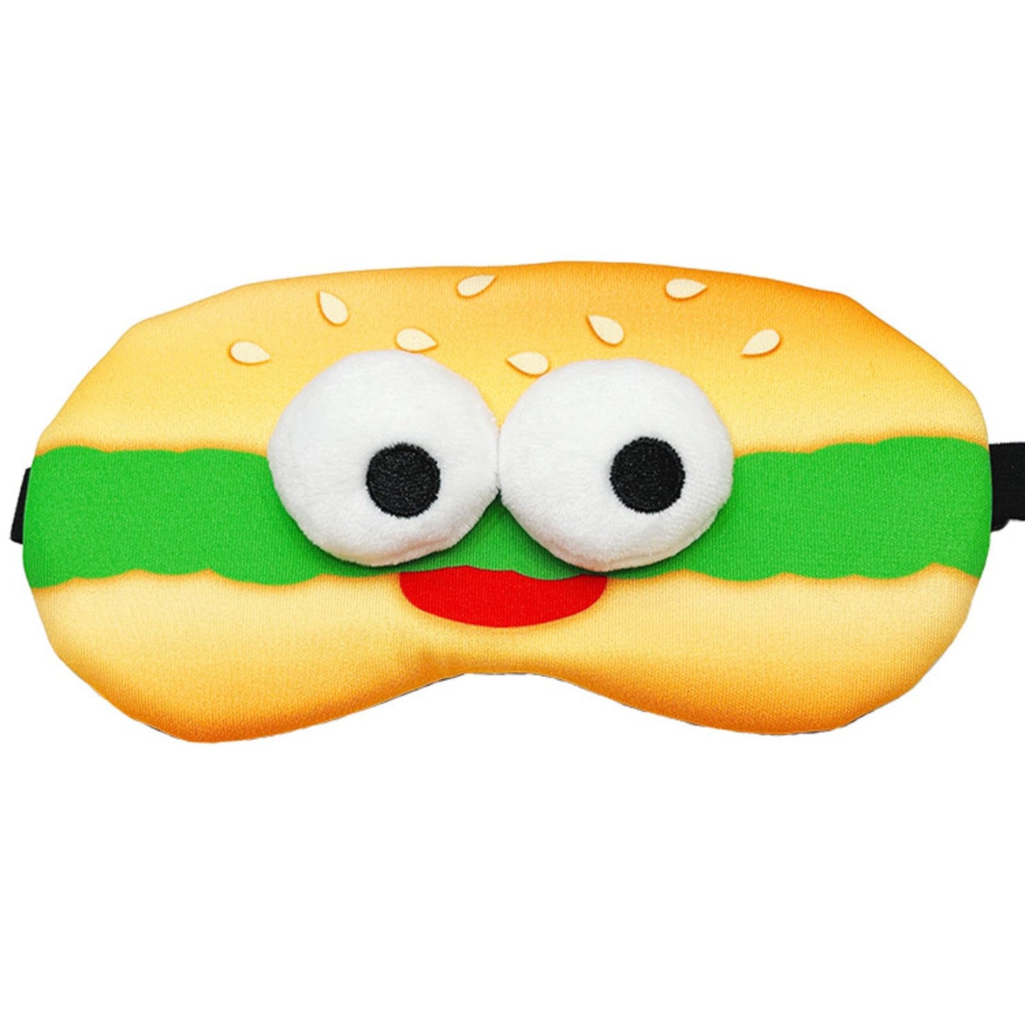 Funny Hamburger Printing Sleeping Eye mask Student Children's Lunch Break Shading Special Eye mask Funny