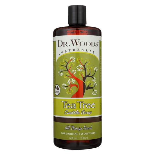 Dr. Woods Pure Castile Soap, Tea Tree 32 oz (Pack of 10) Beauty & Personal Care Dr. Woods