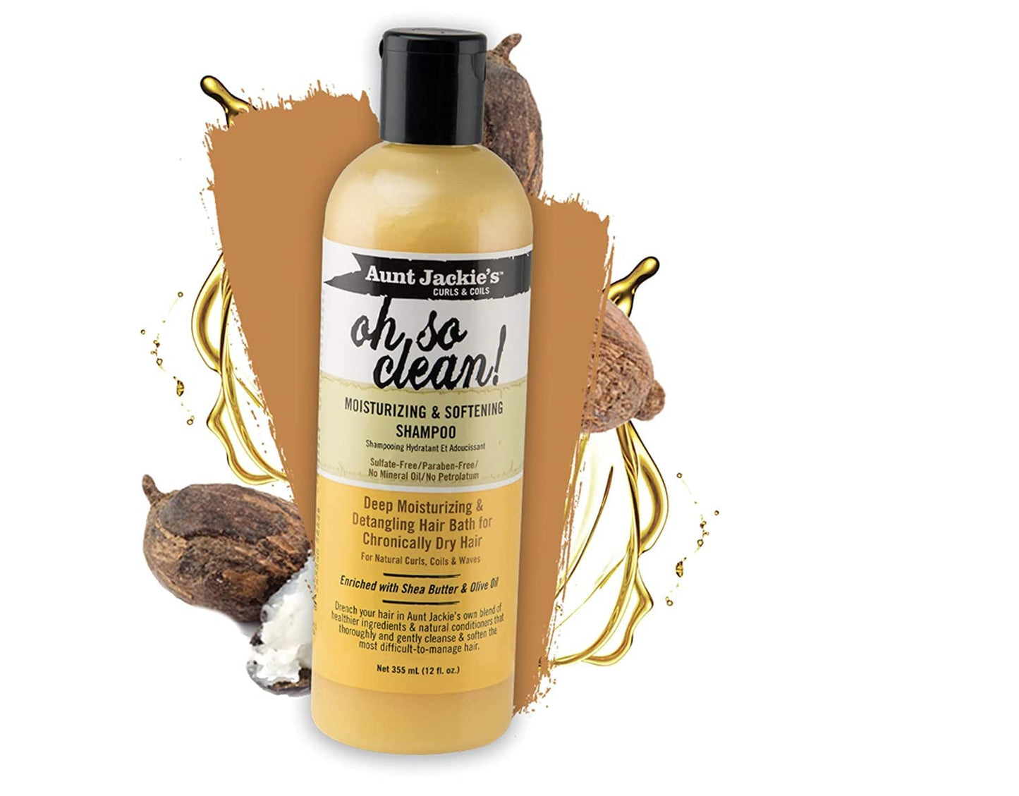 Aunt Jackie's oh so clean! 6oz - Moisturizing & Softening Shampoo