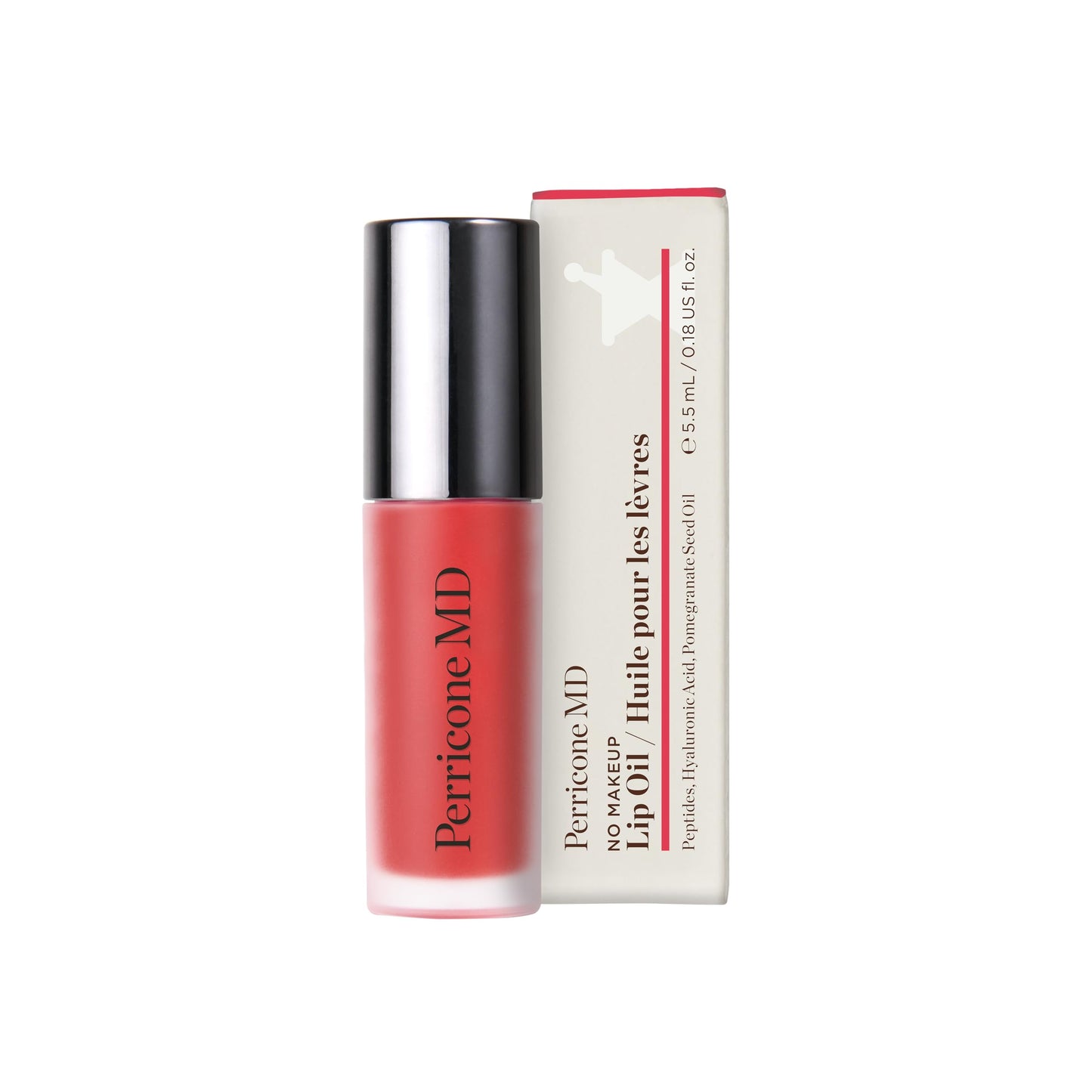 Perricone MD No Makeup Hydrating Lightweight Lip Oil for Women - Reduces Vertical Lines & Dry Texture, Enhances Lip Volume - Lip Peptide Treatment,