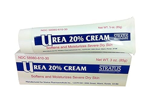 Urea 20% Almond Scent Cream 3oz - Dry Skin Moisturizer for Eczema & Psoriasis
