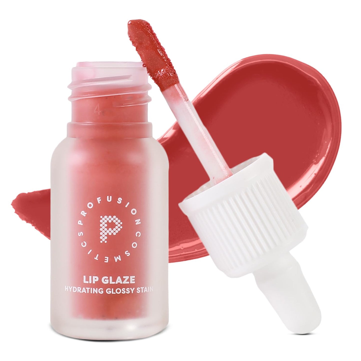 Profusion Cosmetics Lip Glaze Tinted Lip Gloss - Hydrating Lip Stain with Vitamins A & E, Buildable Color, Long Wearing Glossy Finish with Non-Sticky