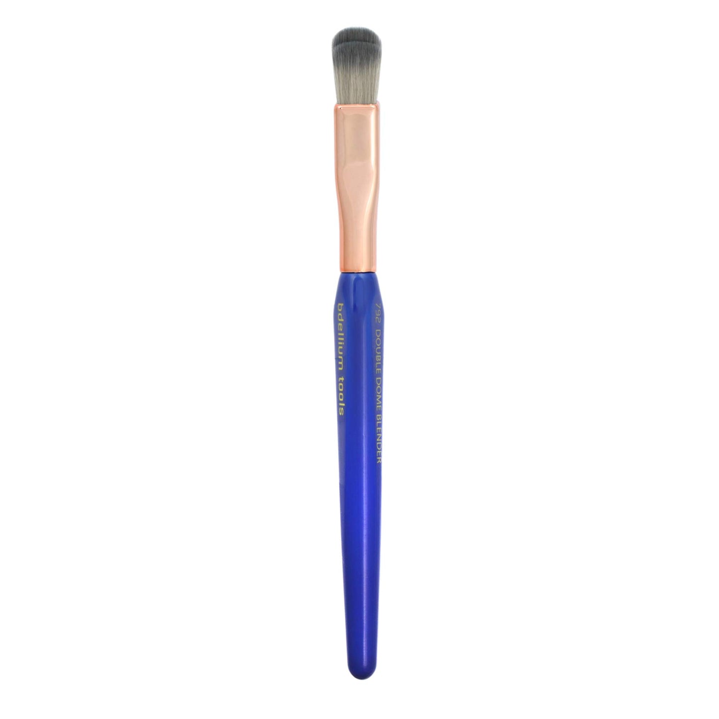 Bdellium Tools Professional Makeup Brush - Golden Triangle 792 Eye Double Dome Blender - With All Vegan and Soft Synthetic Fibers, For Effortless