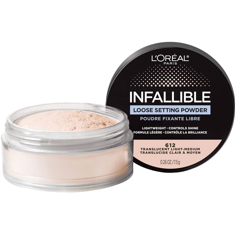 L'Oreal Paris Infallible Tinted Loose Setting Powders, Matte Finish, Lightweight, No White Cast, 2 Shades From Light To Deep, Translucent Medium-deep