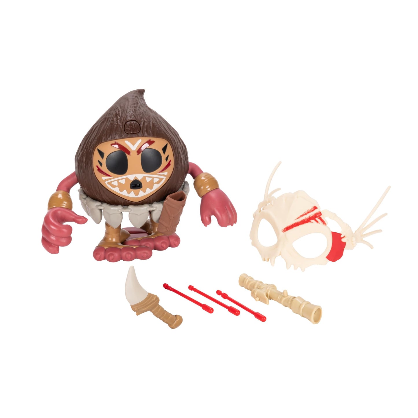 Disney's Moana 2 Kotu Figure Walk & Talk Kotu with Mask, Dagger, Dart Tool and 3 Play Darts - Officially Licensed by Disney, Great Birthday for Girls…