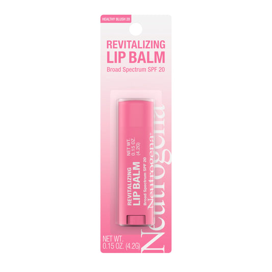Neutrogena Revitalizing Tinted Lip Balm Broad Spectrum SPF 20 Sunscreen, Moisturizing Lip Balm with a Sheer Tint for Softer, Smoother