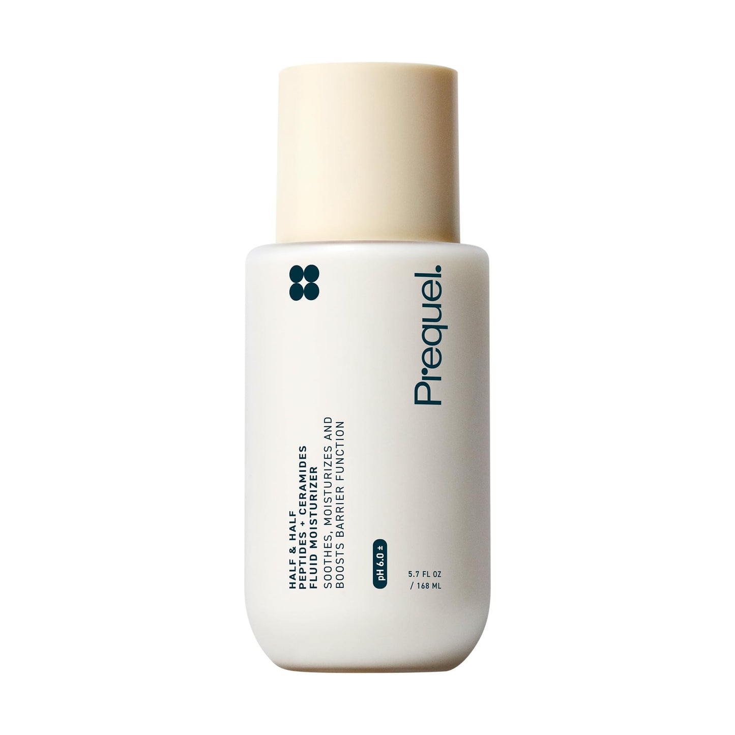 Prequel Skin Half and Half Fluid Moisturizer Face Cream. Lightweight Ceramide Peptide Lotion for All Skin Types, including Dry and Sensitive Beauty and Personal Care Prequel Default Title