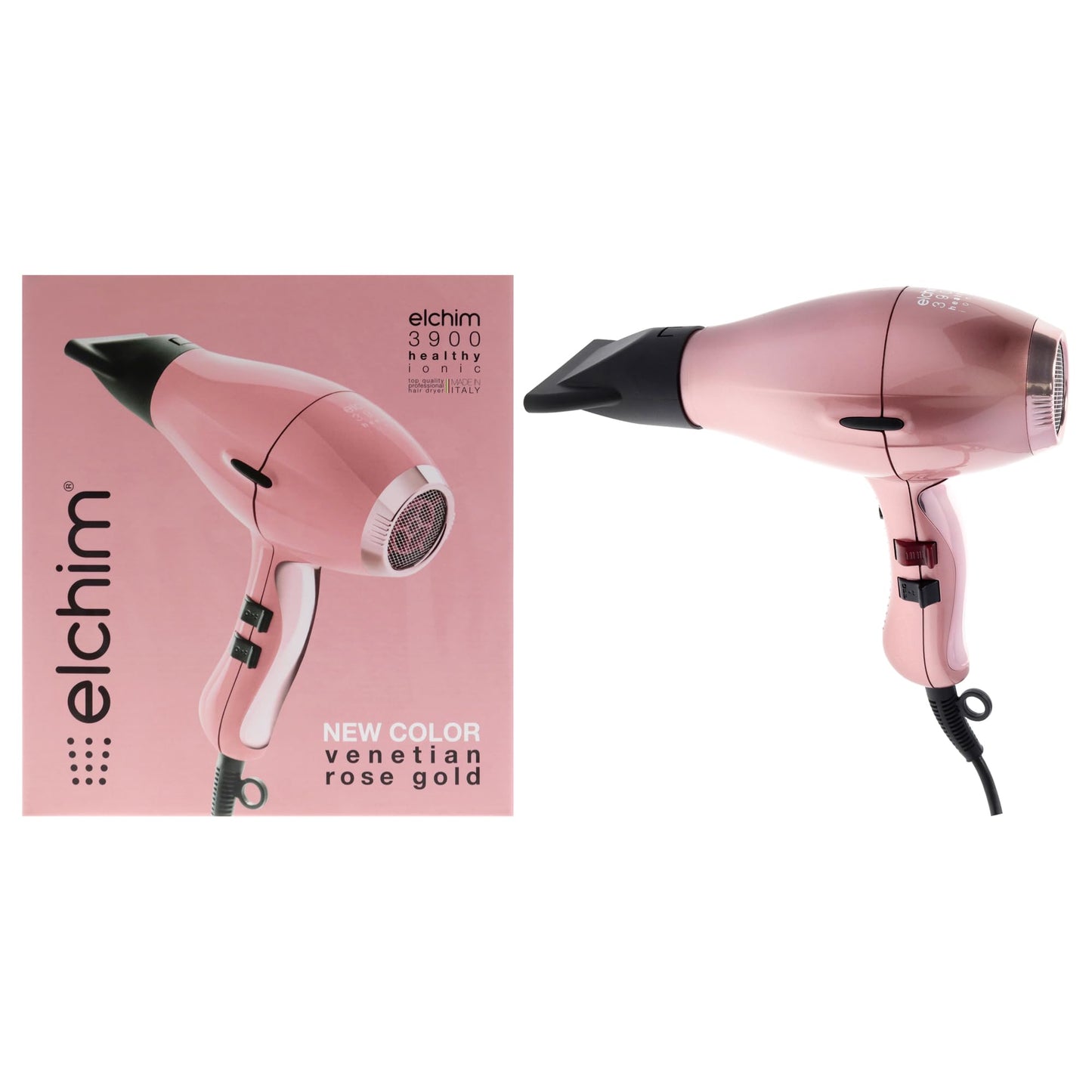 Elchim 3900 Healthy Ionic Hair Dryer, Venetian Rose Gold