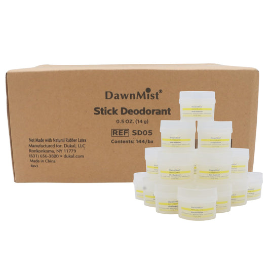Dukal DawnMist Stick Deodorant, 0.5 oz - Clear, 1 Box (144 Sticks/Box, Pack of 144) - Long-Lasting Freshness for Daily Use Beauty and Personal Care DawnMist