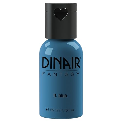 Dinair Airbrush Makeup - Fantasy Bright Colors 4 Face & Body Art, Light Blue - 1.5 fl oz.