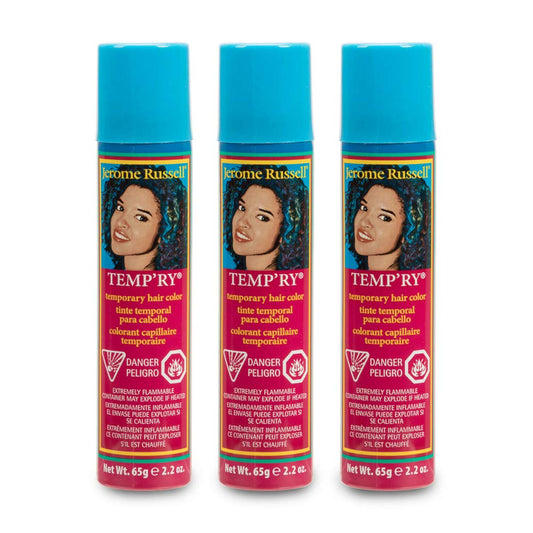 Jerome Russell Temp’rye Silver Temporary Hair Color Spray - Intense Spray-On Fast-Drying Non-Sticky, Cruelty-Free BPA-Free, 2.2 oz, 3 Pack Beauty & Personal Care Jerome Russell