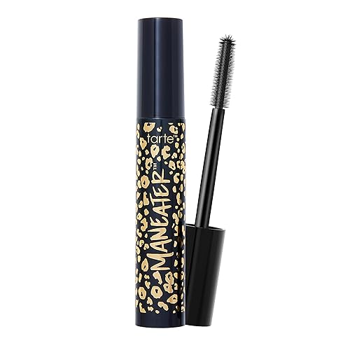 tarte maneater mascara - Extreme Curl, Instant Volume & Length, 16HR Ultra-Creamy Longwear Eye Makeup, Cruelty-Free, full size, black