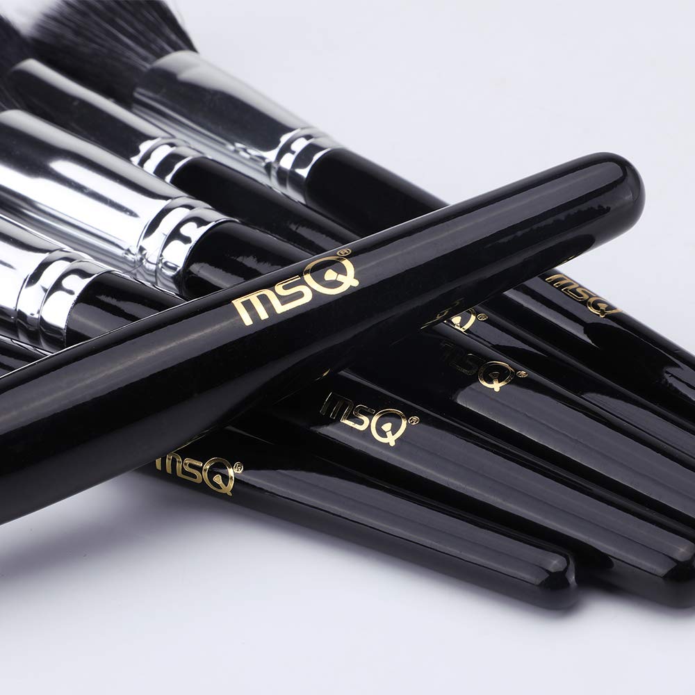 MSQ Makeup Brushes Set 29pcs Professional Cosmetics Brushes with Belt Waist Makeup Bag (Foundation, Powder, Creams, Liquids & Eye Brushes)