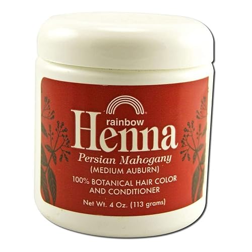Rainbow Research - Henna Persian Mahogany Hair Color - 4 Oz, 4 pack (image may vary)4