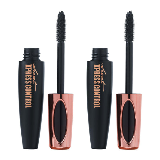 Two Pack: Silk Fiber Mascara 4D, Lengthening and Thickening, Secret Xpress Control - Long Lasting & Smudge-Proof, All Day Exquisitely Full, Long