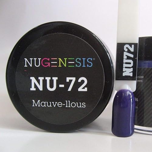 NuGenesis Nail Dipping Powder Color 1.5oz/43g jar - (NU72 MAUVE-LLOUS) Beauty & Personal Care Nugenesis