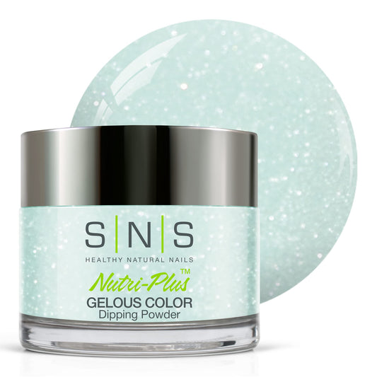 SNS Nail Dip Powder, Gelous Color Dipping Powder - String Bikini (Blue/Aqual Pastel, Shimmer) - Long-Lasting Acrylic Nail Color & Polish Lasts 14 Days Beauty & Personal Care SNS Healthy Natural Nails