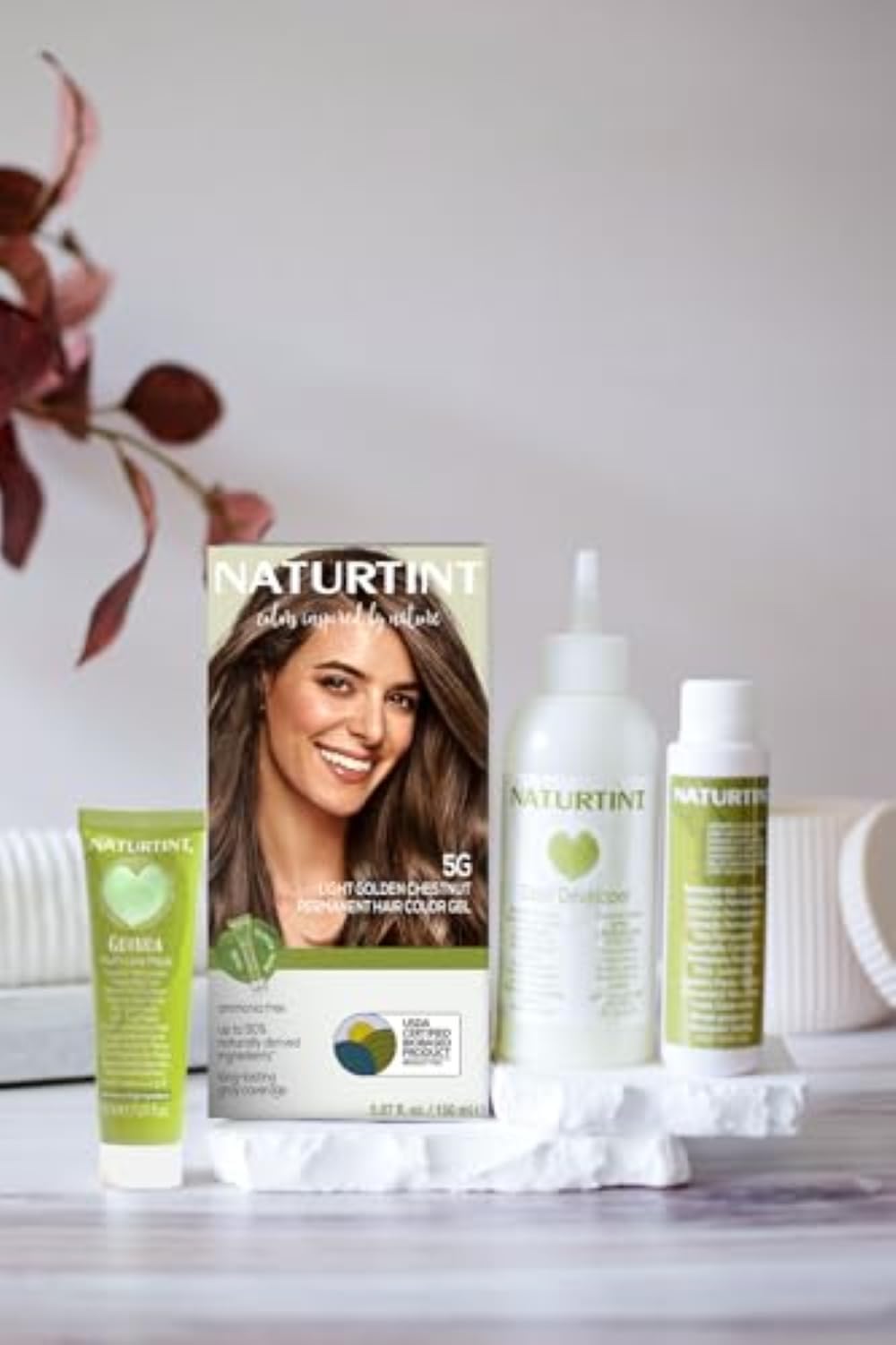 Naturtint 5G Light Golden Chestnut Permanent Hair Color (Pack of 1), Ammonia Free, Vegan, Cruelty Free, up to 100% Gray Coverage, Long Lasting Results
