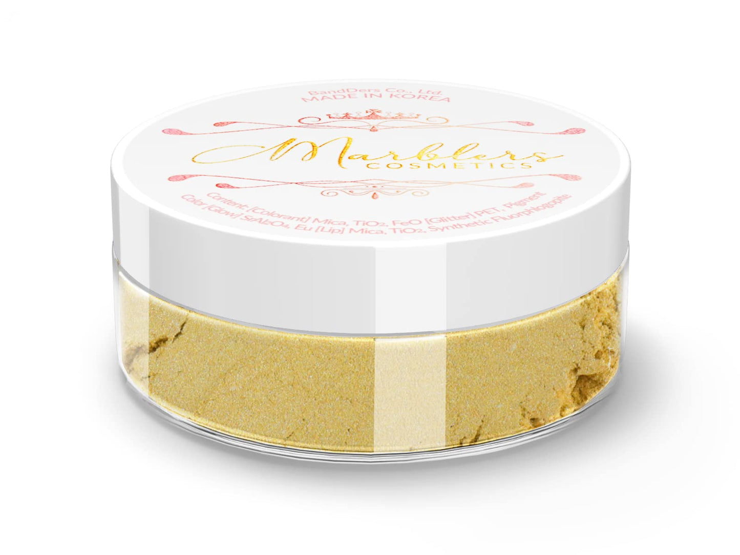 MARBLERS Fine Natural Mica Powder [Eggshell Yellow] 0.11oz (3g) | Highly Pigmented | Non-Toxic, Vegan, Cruelty-Free | Eyeshadow, Body Butter, Nail