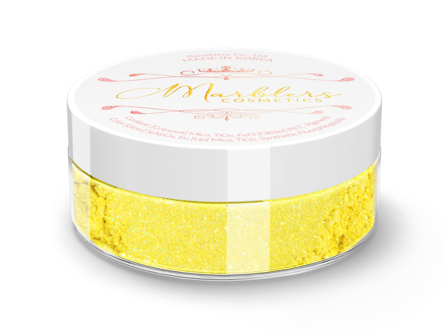 MARBLERS Glitter Mica Powder [Sun Kiss] 0.14oz (4g) | Glitter Mica | Highly Pigmented | Non-Toxic, Vegan, Cruelty-Free | Eyeshadow, Body Butter, Nail