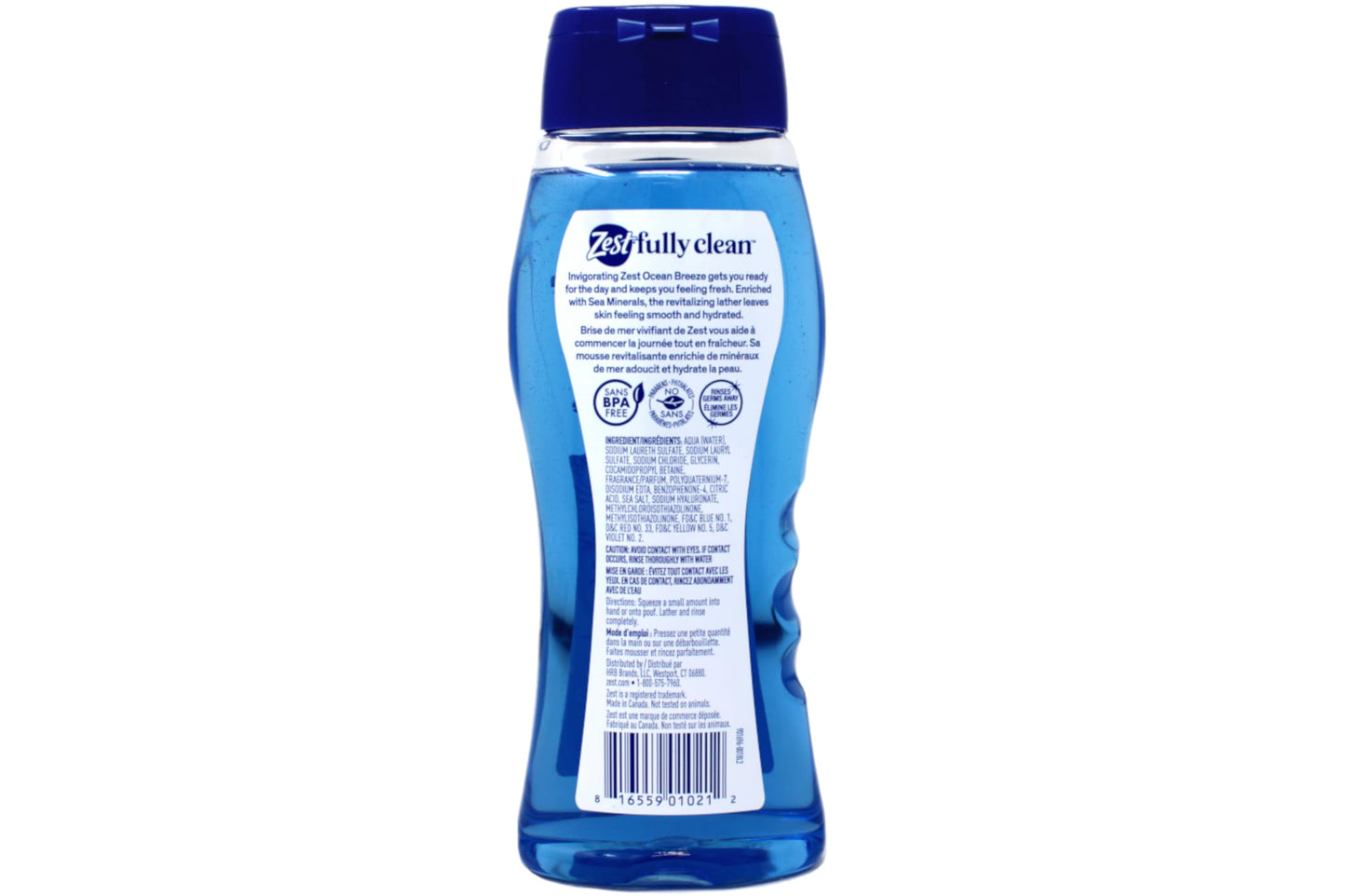 Zest Body Wash, Ocean Breeze, 18 Fl Oz - Packaging May Vary