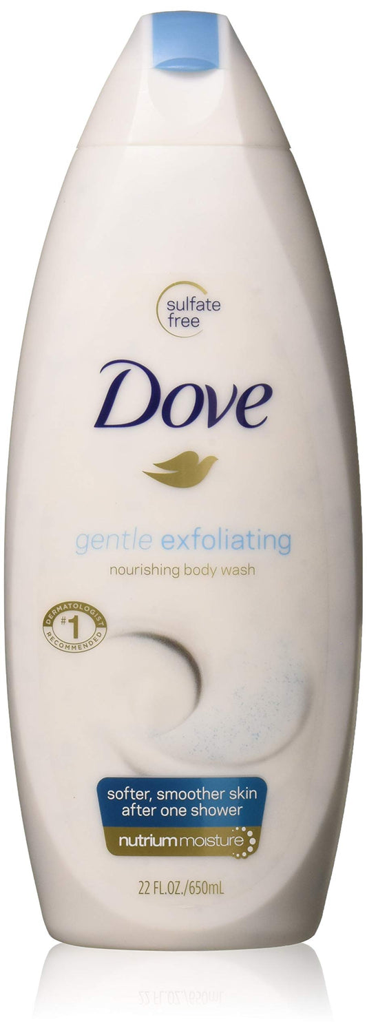 Dove Body Wash 22 oz Gentle Exfoliating (3 Pack)