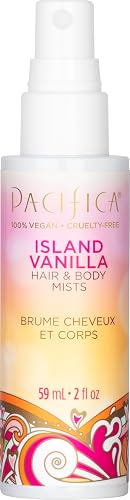 Pacifica Mini Island Vanilla Hair Mist Perfume and Full Body Spray for Women - Body Mist Fragrance Spray for A Mood-Lifting Experience, Paraben-Free,