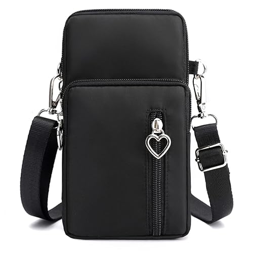 JANKS Small Crossbody Bags for Women Mini Cell Phone Purses with Crossbody Strap Phone Wallet Purses Shoulder Bag Nylon Arm Bag
