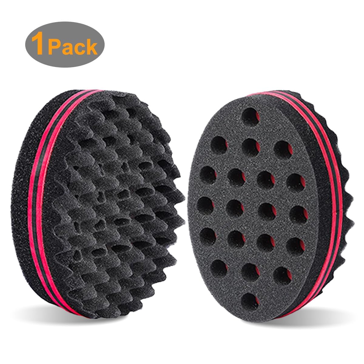Magic Twist Sponge for Dreadlocks, Afro Coils, and Curls - Two Sides with Big and Small Holes, Foam Wave Brush for Men, Women, Boys, and Girls Beauty and Personal Care Supaze