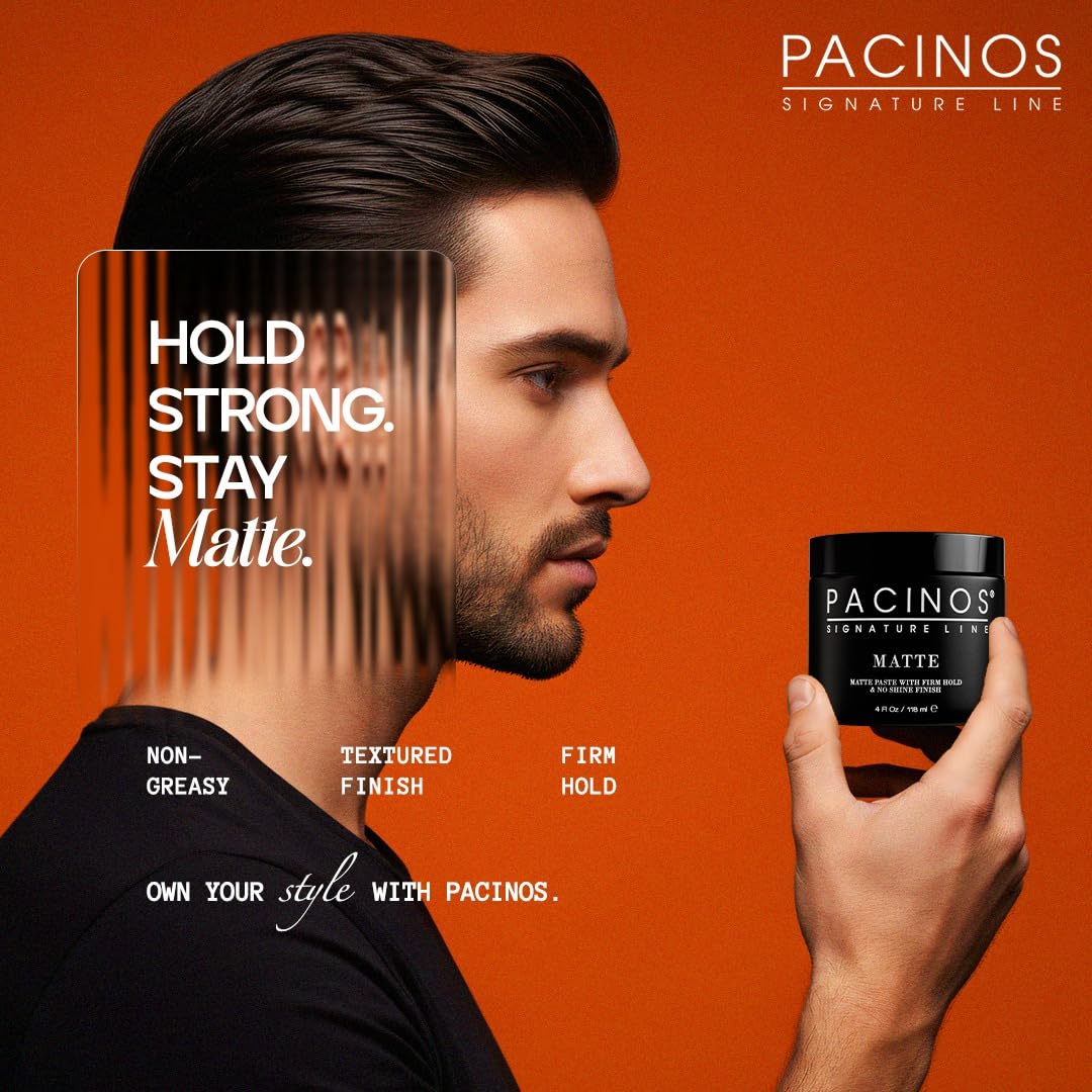Pacinos DRYFI No-Shine Matte Paste - Matte Finish Styling Paste for Men