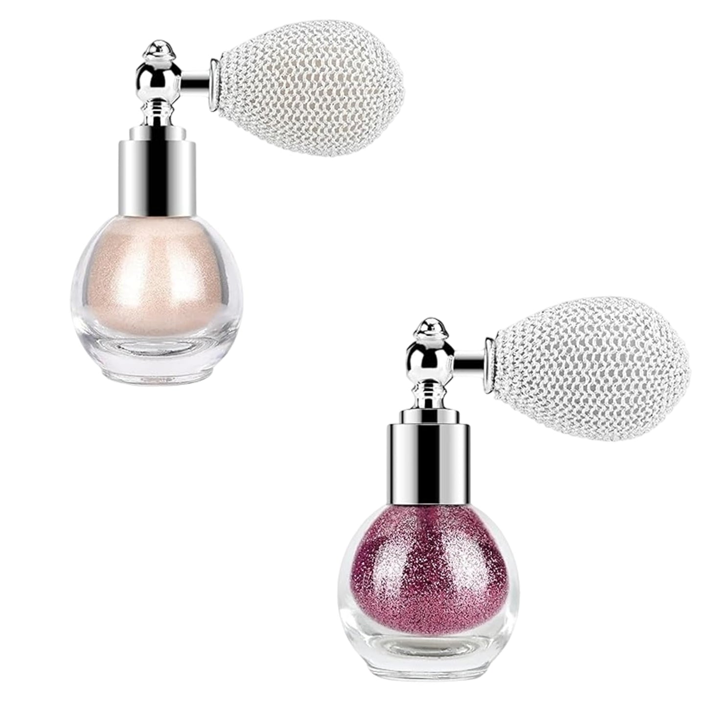 Glitter Powder Spray, Loose Shimmer Powder, Highlighter Spray Makeup for Face Body Hair, Lasting Glitter Hairspray, Cosmetic Sparkling Body Makeup