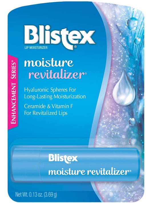 Blistex Moisture Revitalizer Lip Balm, Ceramide & Vitamin F and Hyaluronic Formula, 0.13 OZ - 2 Pack