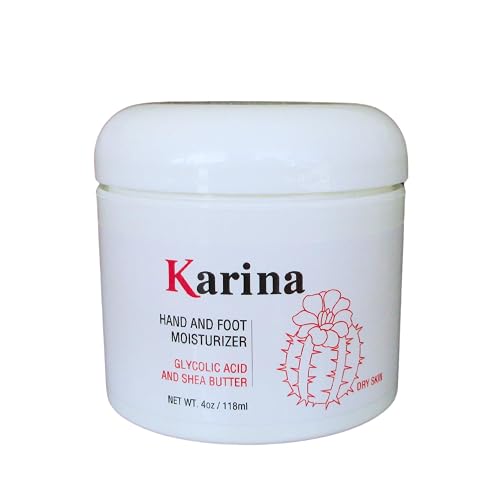 Karina Glycolic Hand and Foot Moisturizer with Glycolic Acid, Jojoba & Avocado Oils - Exfoliating & Hydrating Cream for Dry Skin, Callus Removal Beauty & Personal Care Karina Skin Care