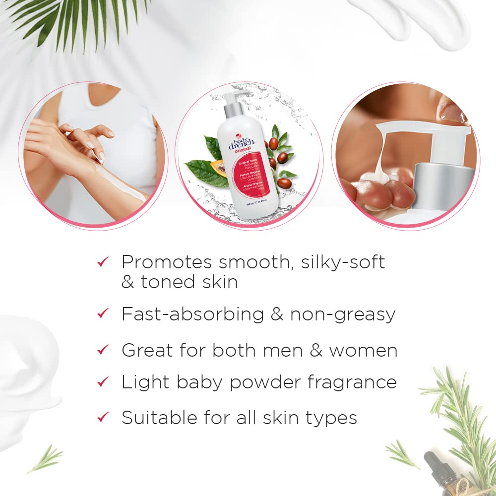 Body Drench Moisturizing Lotion for all skin types, 16.9oz