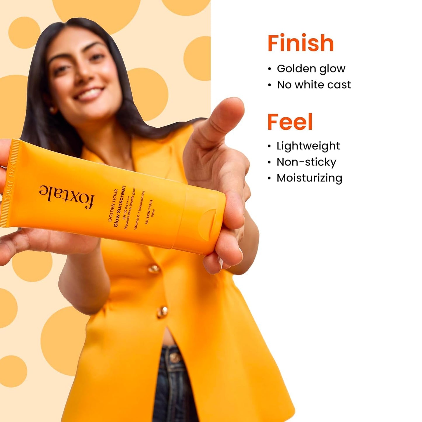 FoxTale Spf 50 Vitamin C Glow Sunscreen With Pa++++ & Niacinamide (3)