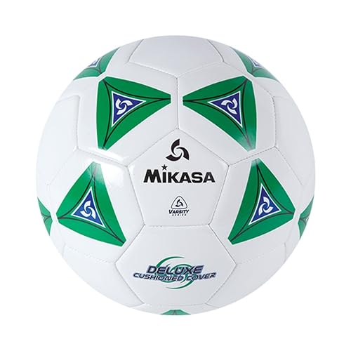 Mikasa Serious Soccer Ball (Green/White, Size 5)