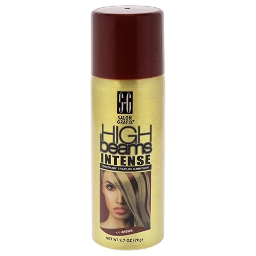 Salon Grafix High Beams Intense Temporary Spray - Brown for Unisex - 2.7 oz Hair Color