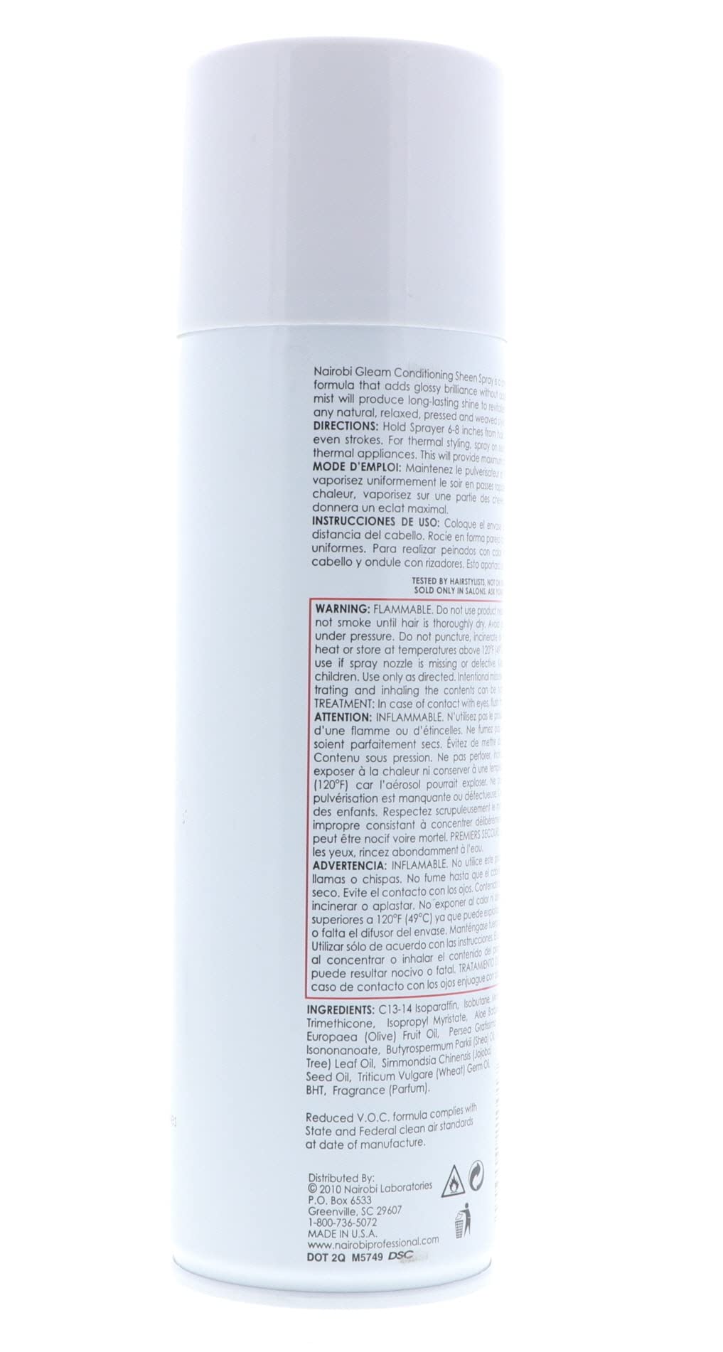 Nairobi Gleam Conditioning Sheen Spray, 11-Ounce