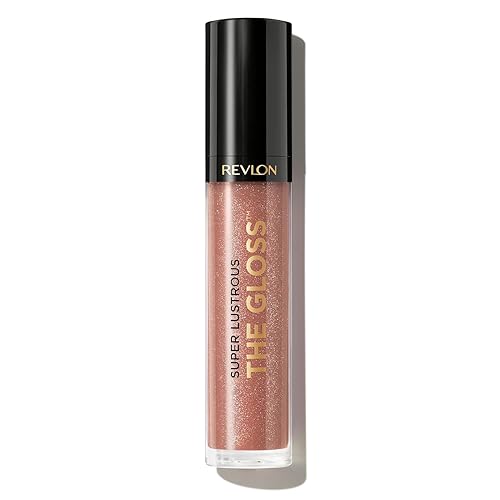 REVLON Lip Gloss, Super Lustrous The Gloss, Non-Sticky, High Shine Finish, 260 Rosy Future
